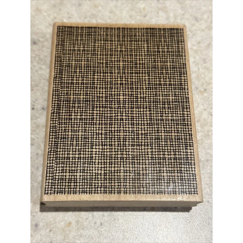 Stampabilities MESH BACKGROUND Wood Mount Rubber Stamp OR1046